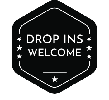 drop ins welcome badge
